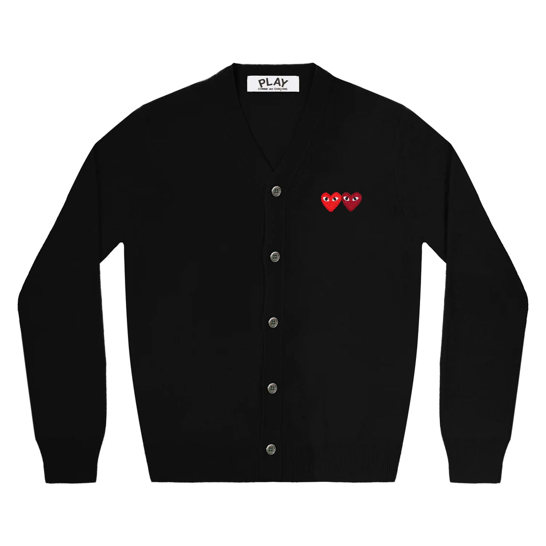 Double Heart Men's Cardigan
