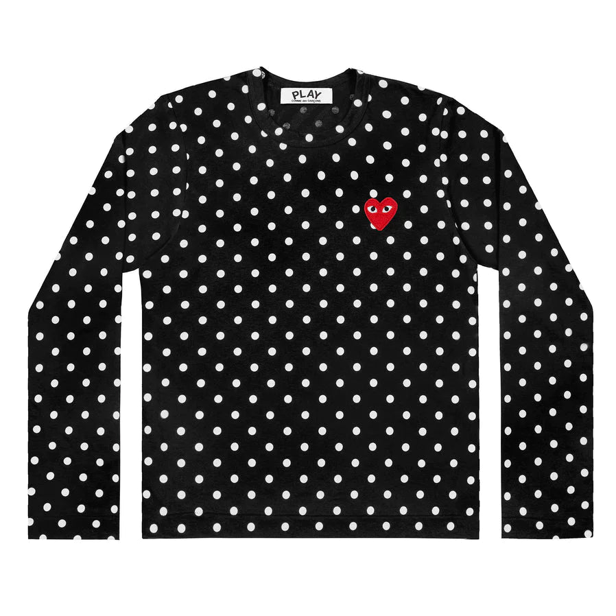 Red Emblem Polka Dots Tee Women