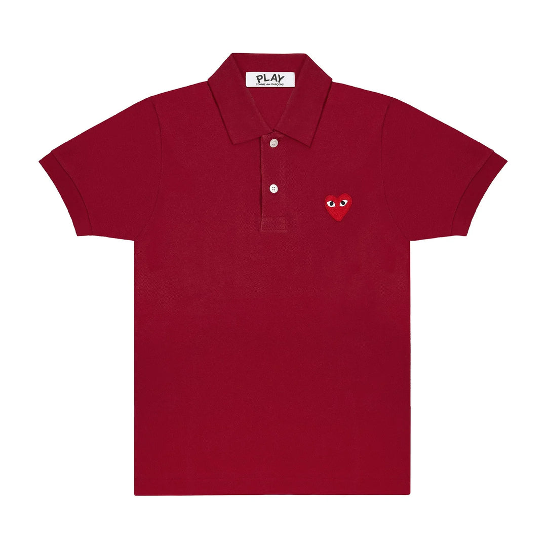 Red Heart Polo Shirt Women