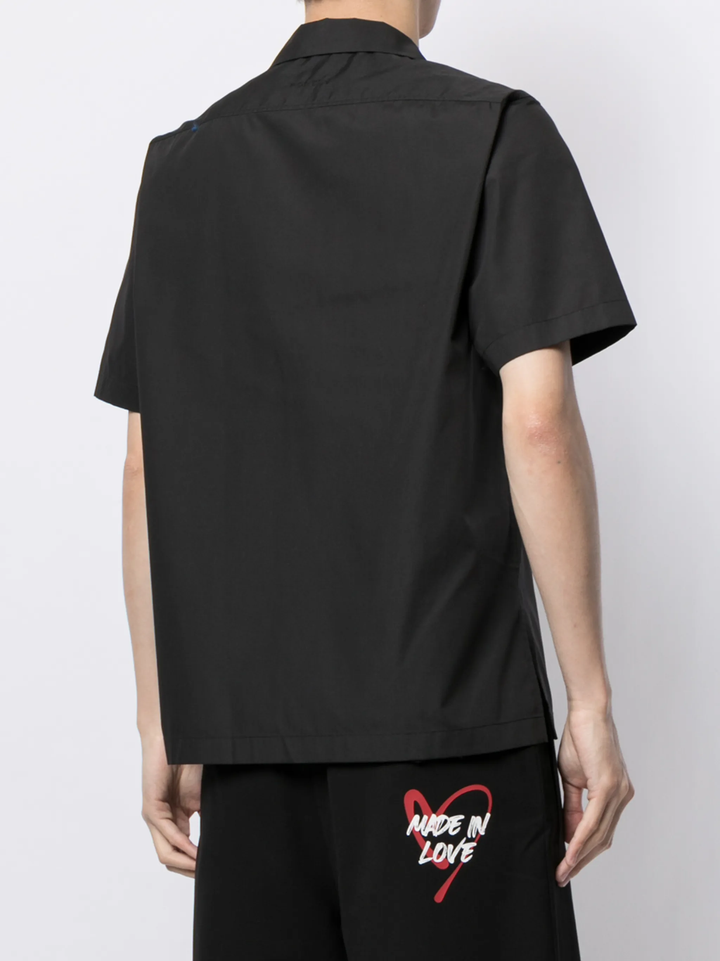 Áo sơ mi ngắn tay in hình trái tim