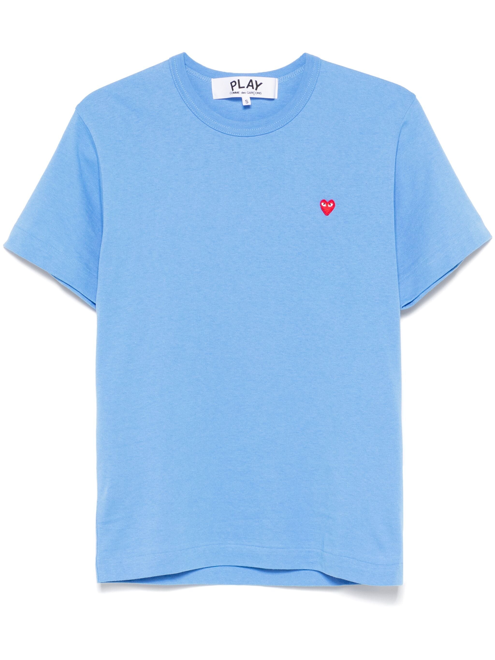 Garçons Play Light Blue Comme Des Garcons Shirt Blue Eyes Red