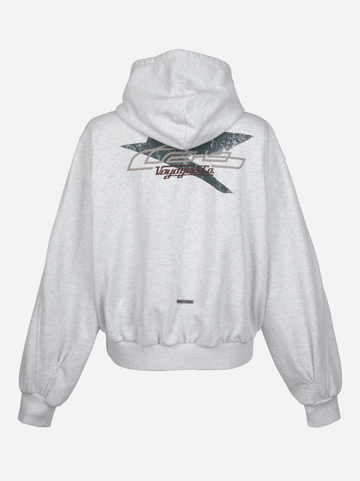 Áo khoác hoodie zip-up hàng không