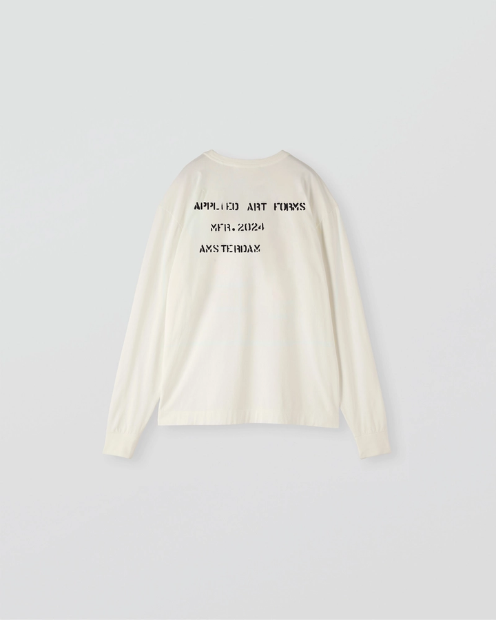 スプレーバックプリント ロングスリーブTシャツ