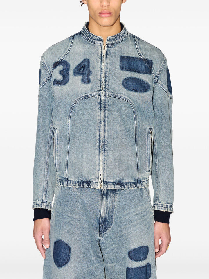 Áo khoác Denim Rider Xanh Vintage