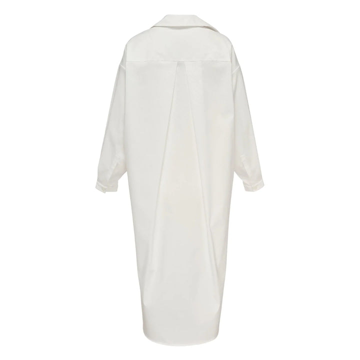 Đầm sơ mi cotton lụa bóng