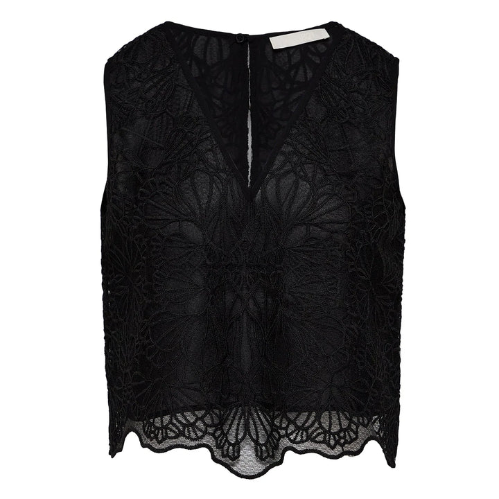 Áo Cropped Ren Thêu