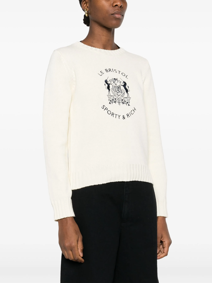 Áo len đan Bristol Crest