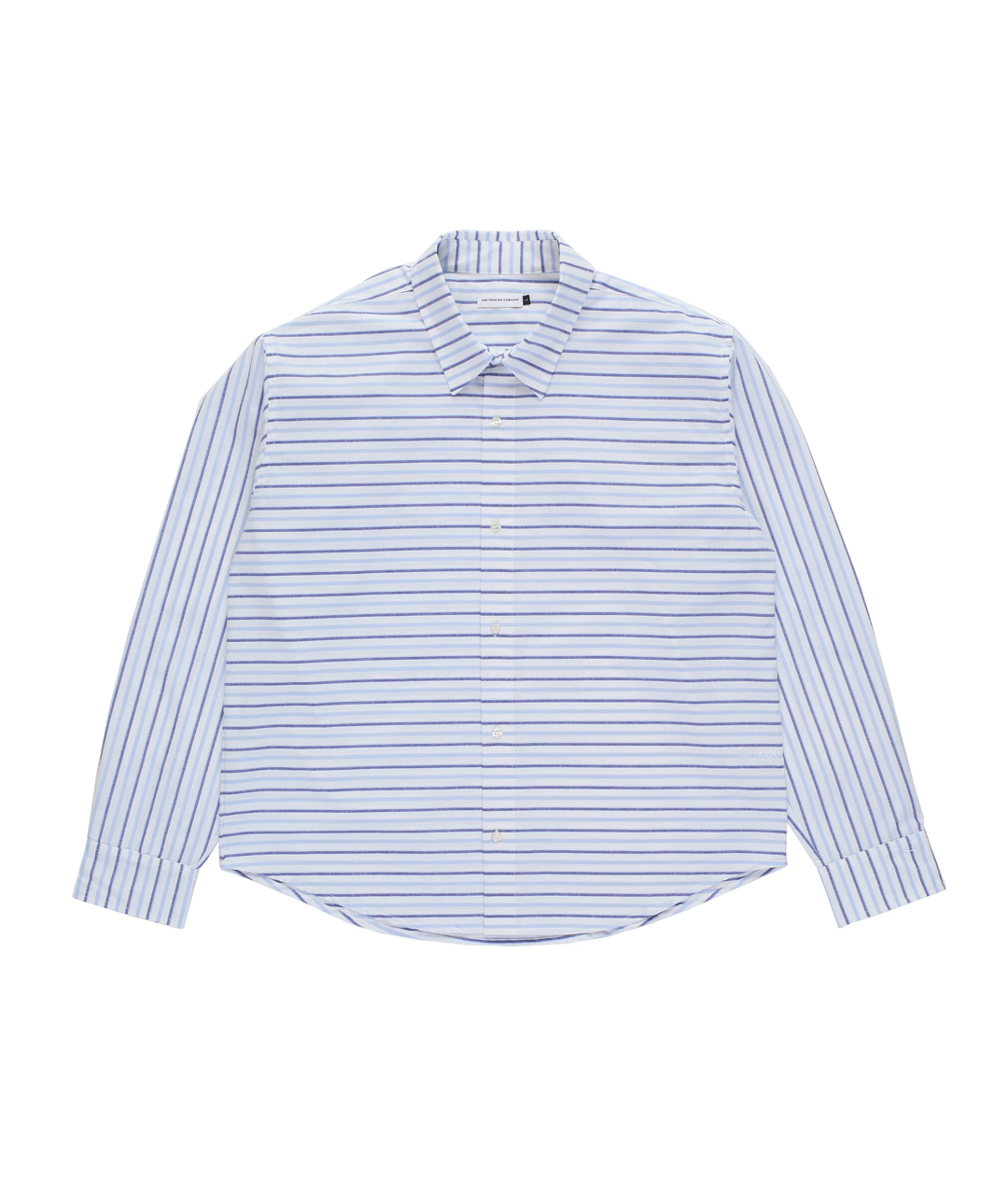 Áo sơ mi logo kẻ sọc