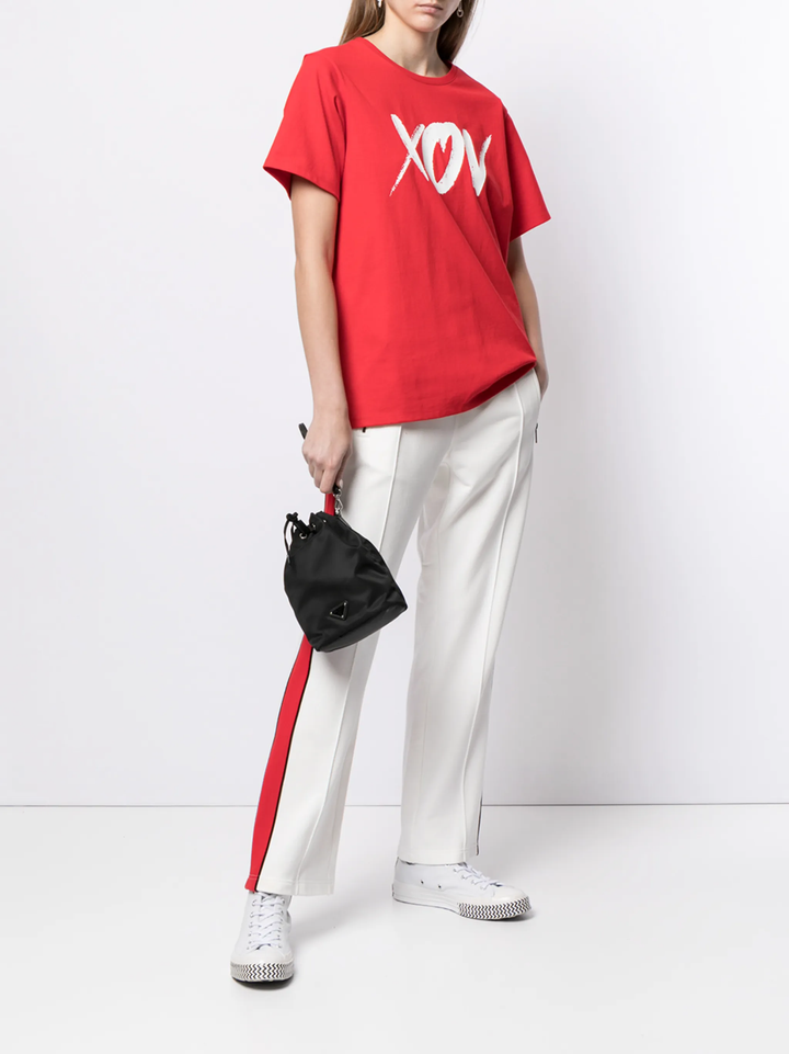 Áo thun cổ tròn tay ngắn Cut&Sew