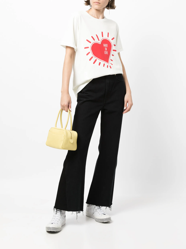 Áo thun cổ tròn tay ngắn Cut&Sew