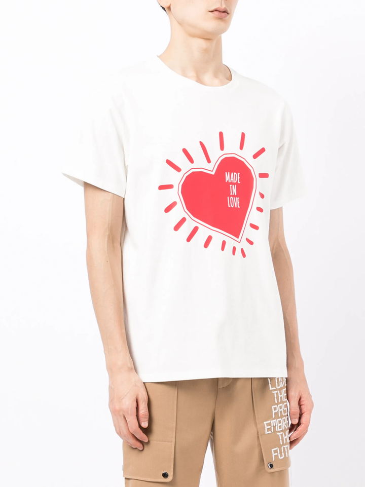 Áo thun cổ tròn tay ngắn Cut&Sew