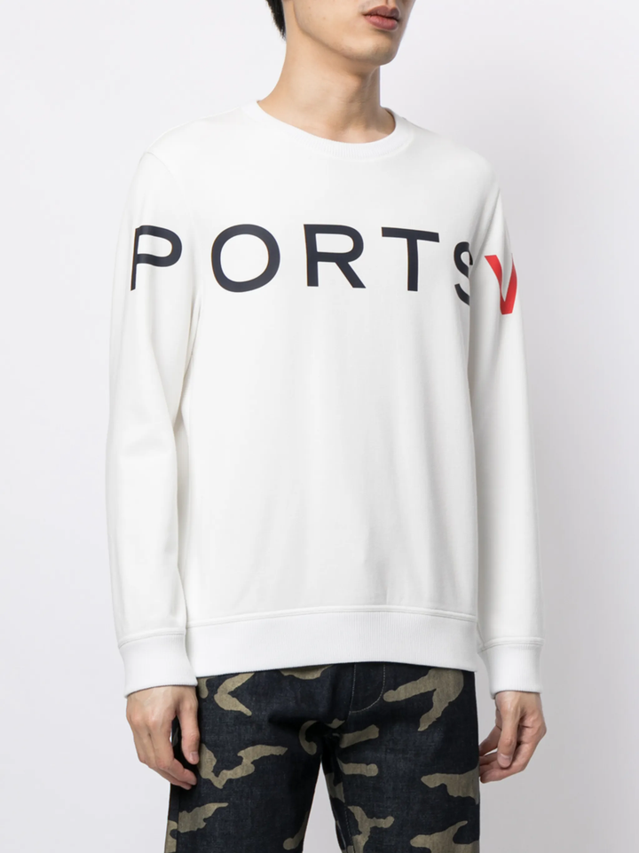 Áo sweatshirt dài tay cổ tròn Cut&Sew