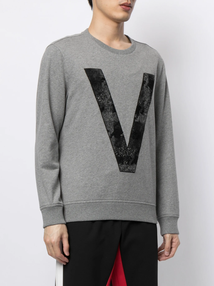 Áo sweatshirt dài tay cổ tròn Cut&Sew