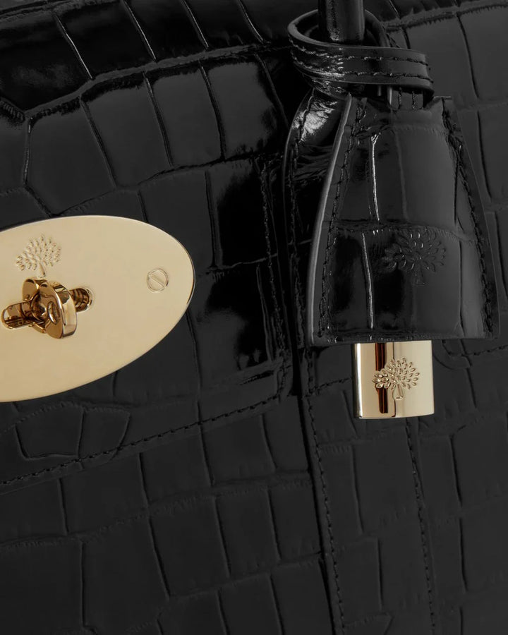 Bayswater Đen Bóng Nhỏ Croc