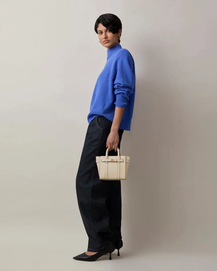 Micro Zipped Bayswater Chalk Nhỏ Hạt Cổ Điển