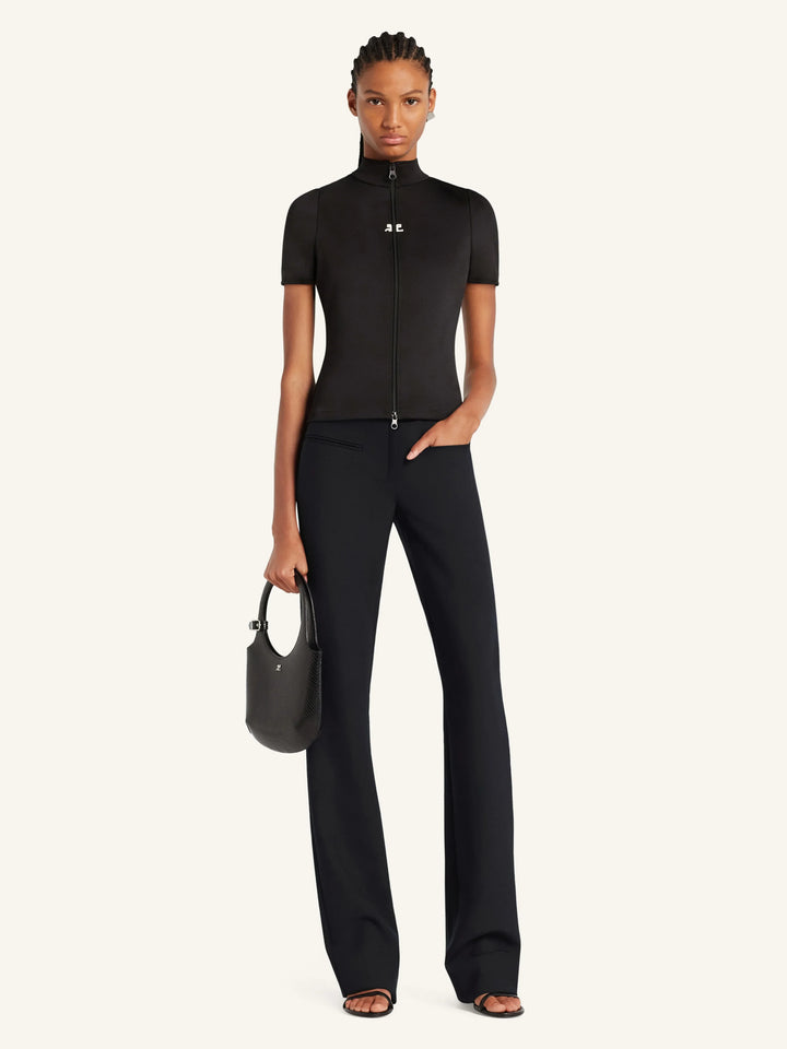 Áo khoác kéo khóa Interlock