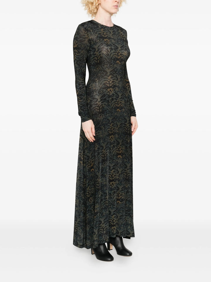 Đầm dài tay Amari Jersey