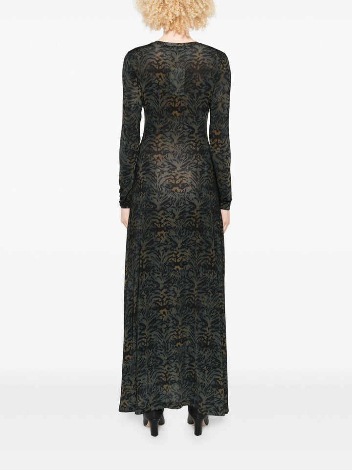 Đầm dài tay Amari Jersey