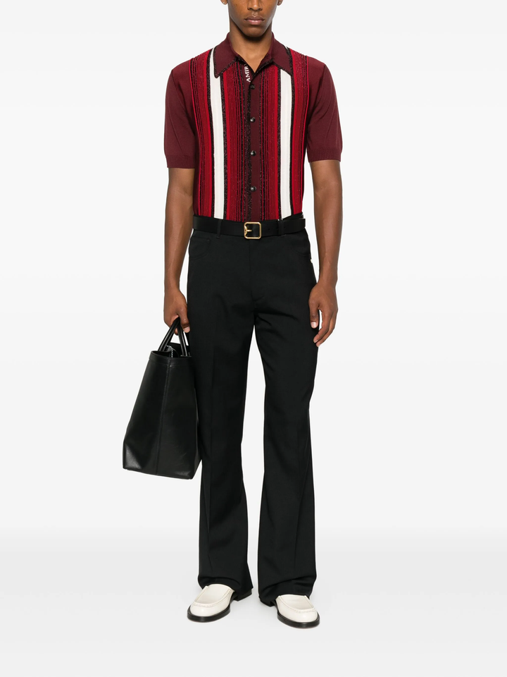 Áo sơ mi sọc trang trí