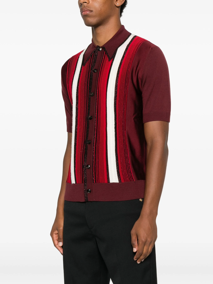 Áo sơ mi sọc trang trí