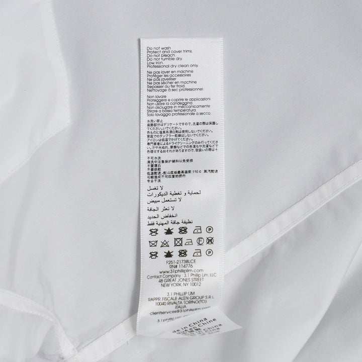 Club21 - 3.1 Phillip Lim - Embellished Collar Long Sleeve Shirt - BLOUSES - White