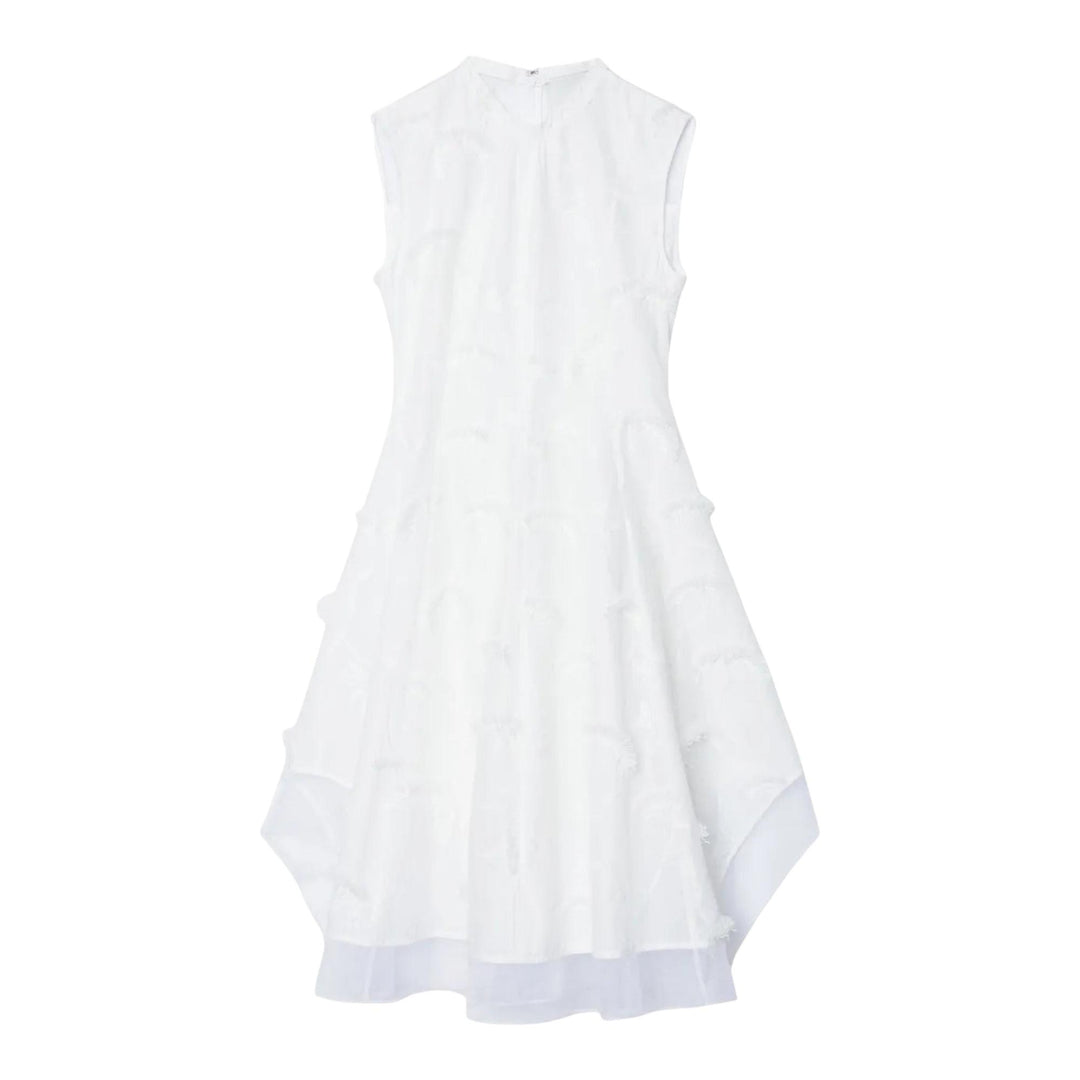 Club21 - 3.1 Phillip Lim - Sleeveless Dress With Organza Combo - WOVEN DRESSES - White