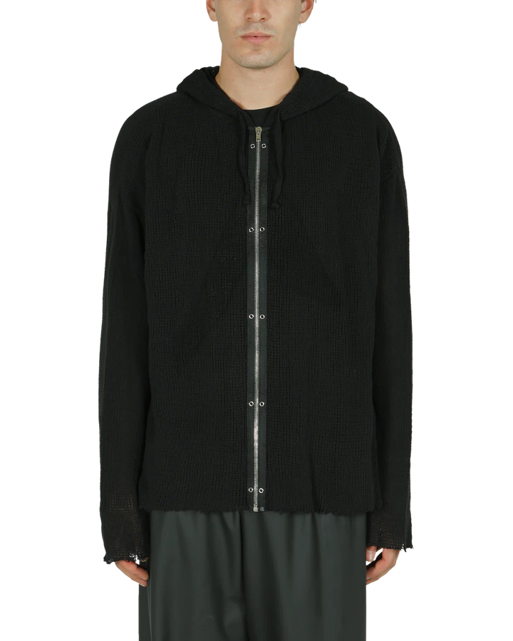 Áo thun lưới có mũ tay dài