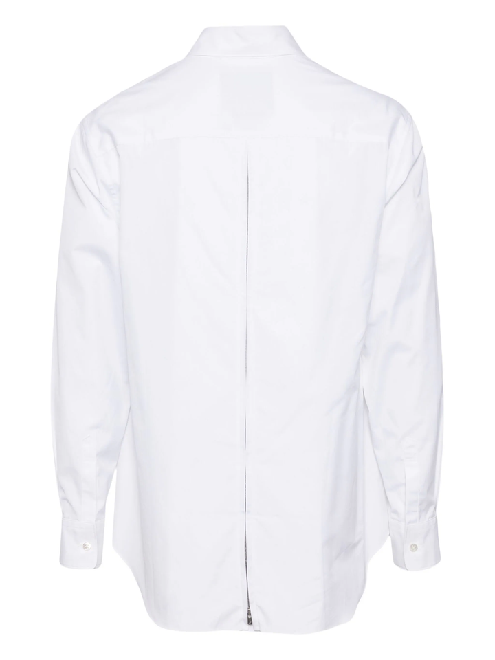 Áo sơ mi xếp ly có khóa kéo