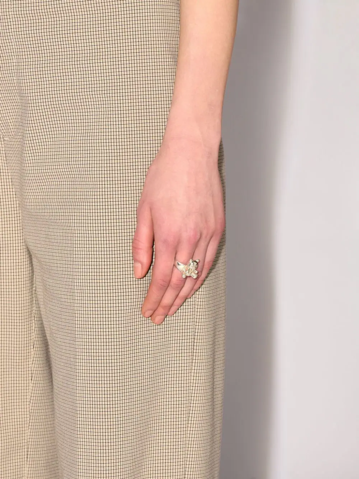 Nhẫn Gấu Bông Bơm Hơi Bạc