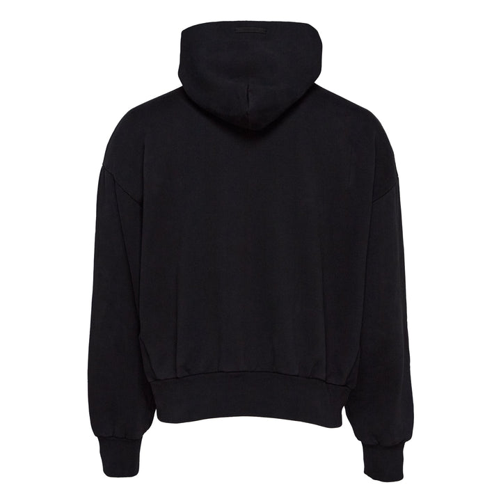 Áo sweatshirt nam cổ điển bằng fleece dày, co lại