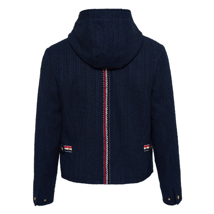 Hooded Zip Front Jacket Men