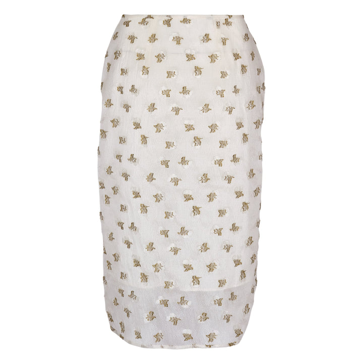 Chân váy midi có khóa kéo