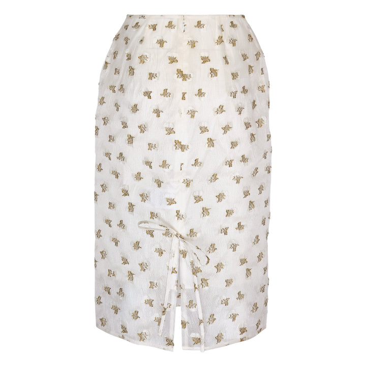 Chân váy midi có khóa kéo