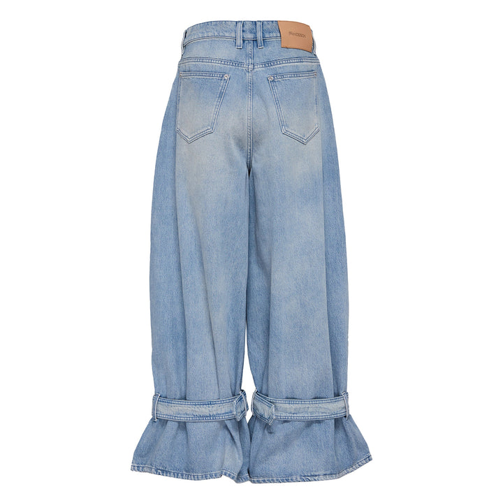 Jeans ống tay khóa