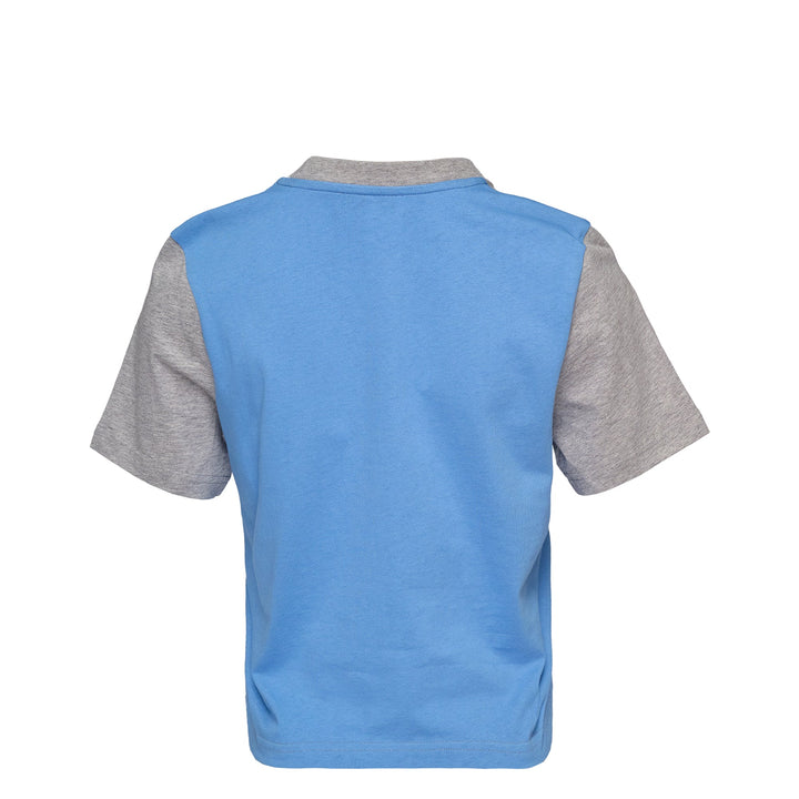 Áo thun panel thêu hình neo