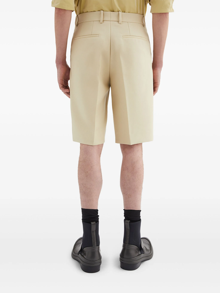 Sharp Wool Canvas Shorts