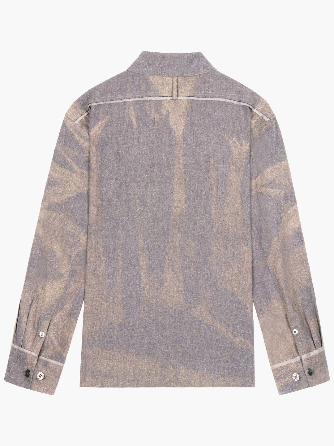 Sun-Bleached Detachable Collar Shirt