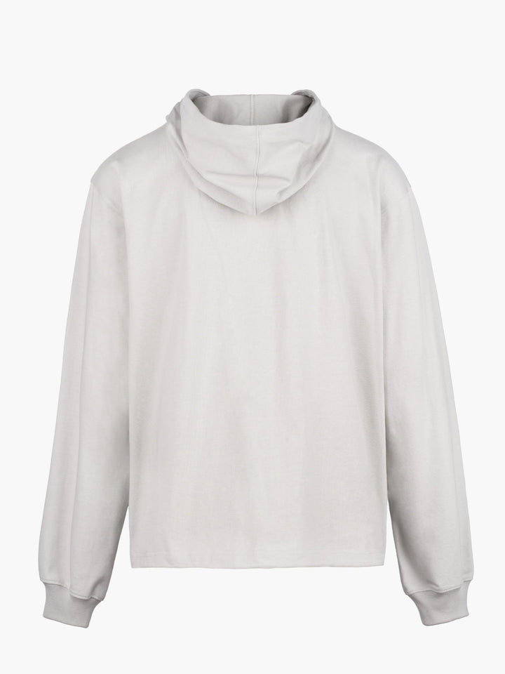 Draped Pocket Zip-Up Hoodie