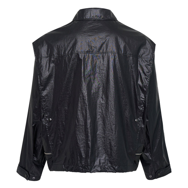 Áo khoác blouson nylon có khóa kéo