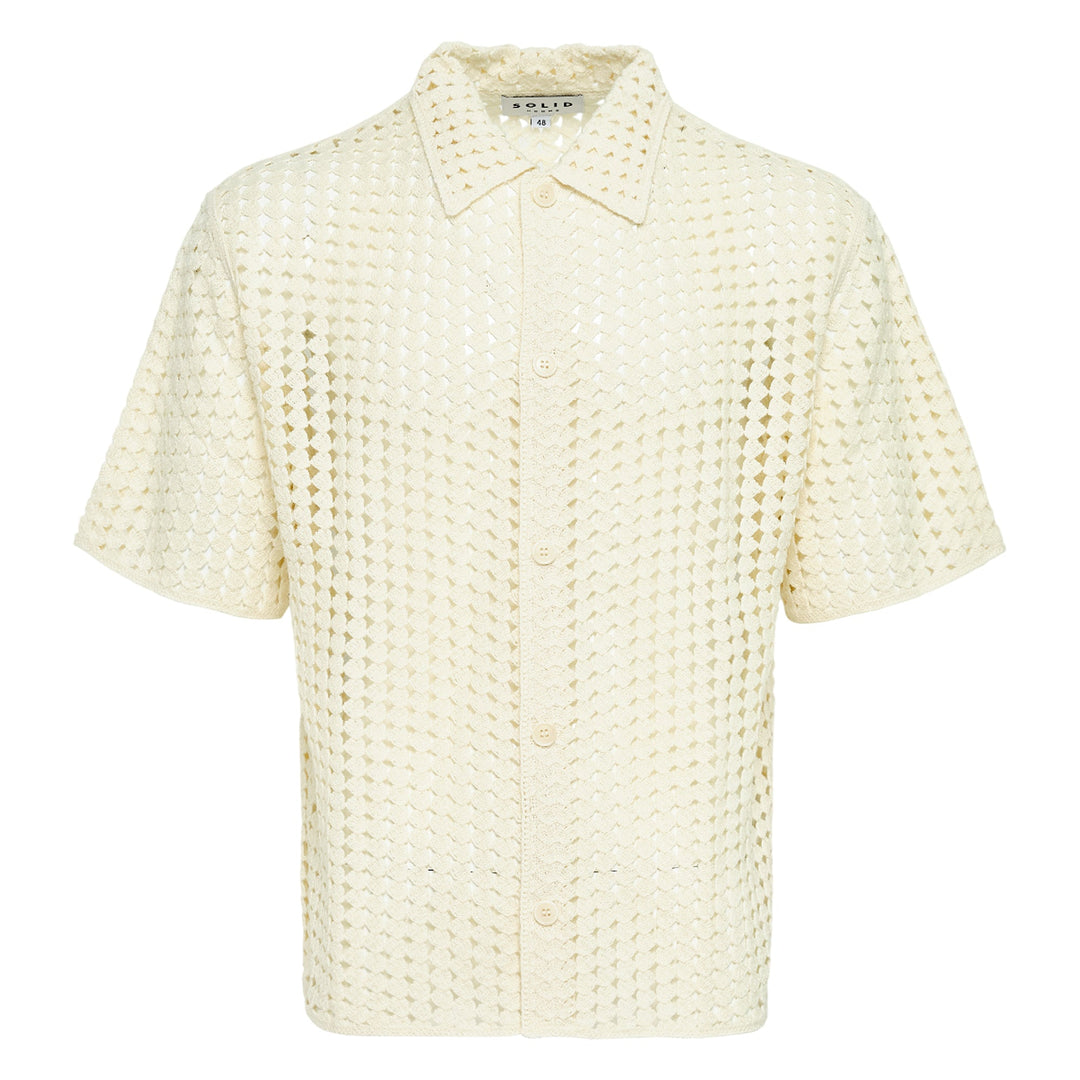 Áo sơ mi ngắn tay cắt xẻ