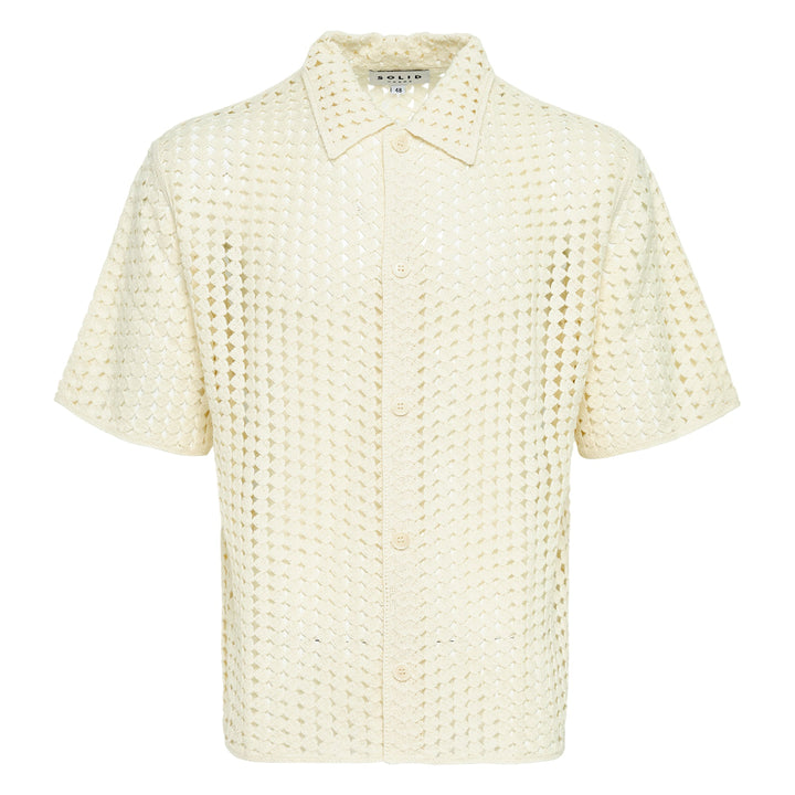 Áo sơ mi ngắn tay cắt xẻ