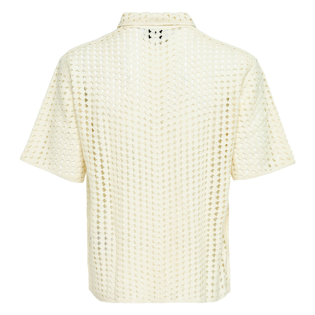 Áo sơ mi ngắn tay cắt xẻ