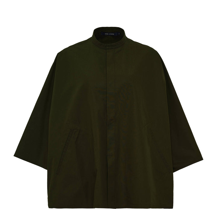 Áo cổ đứng với tay áo bồng