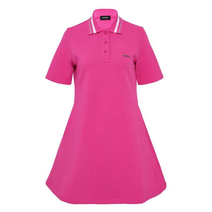 Pink Womens Short Sleeved Polo