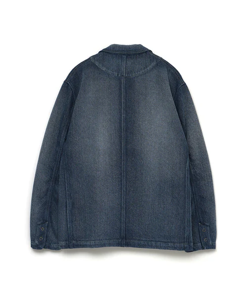 Áo khoác denim nhung kẻ may đo