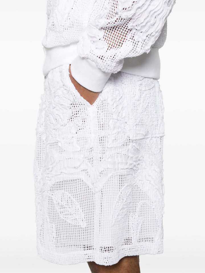 Quần short xếp ly lưới