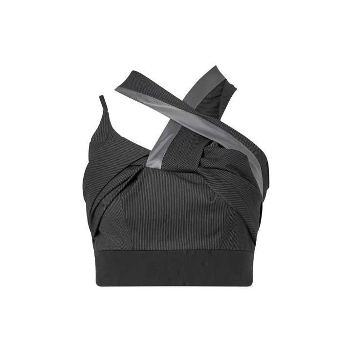 Áo top một tay xếp nếp