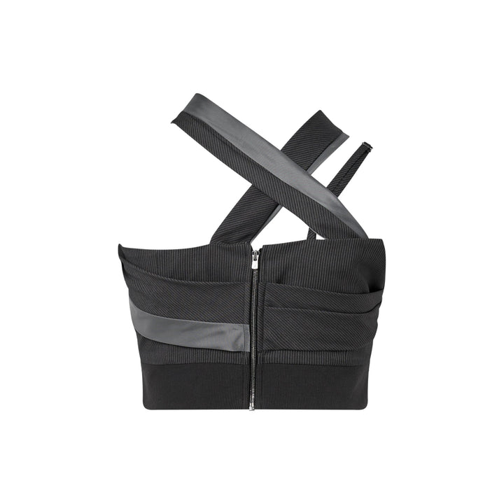 Áo top một tay xếp nếp