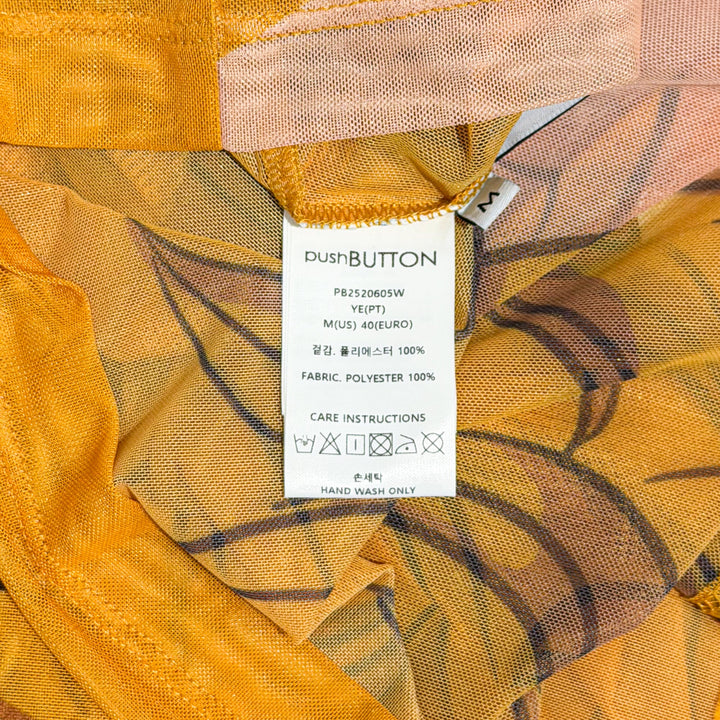 Crying Girl Mock Neck Mesh Top