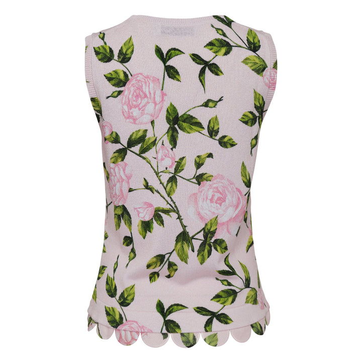Áo Tank In Họa Tiết Hoa Hồng Anh